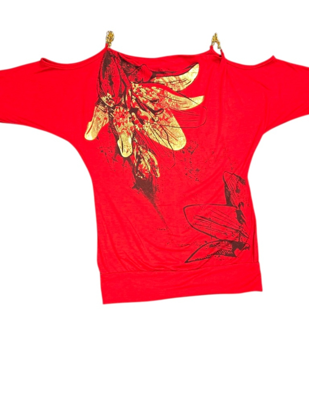 Short sleeve cotton dress shirt with gold hardware - Picture 4 of 16